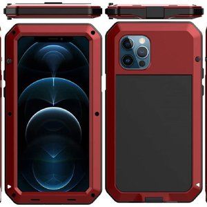 Shockproof Metal Case for iPhone 13 PRO MAX Mini Gorilla Heavy Duty Cover Red